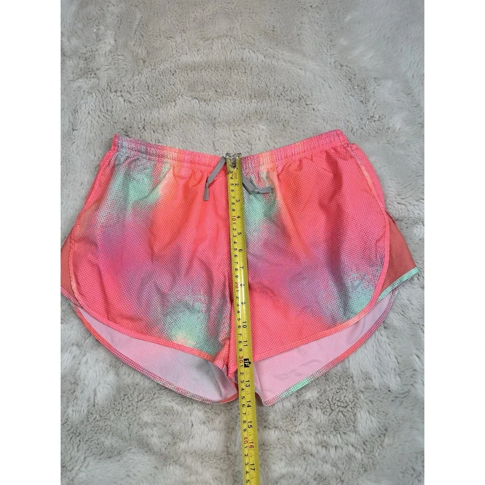 Nike Dri-Fit  Lined active/Swimming Shorts Size L pink Tie‎ Dye Zipper In Back